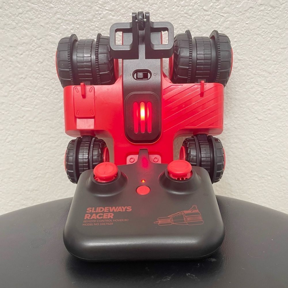 Sharper Image Sideways Racer RC Car Hover Drift 360° Stunt Toy Red